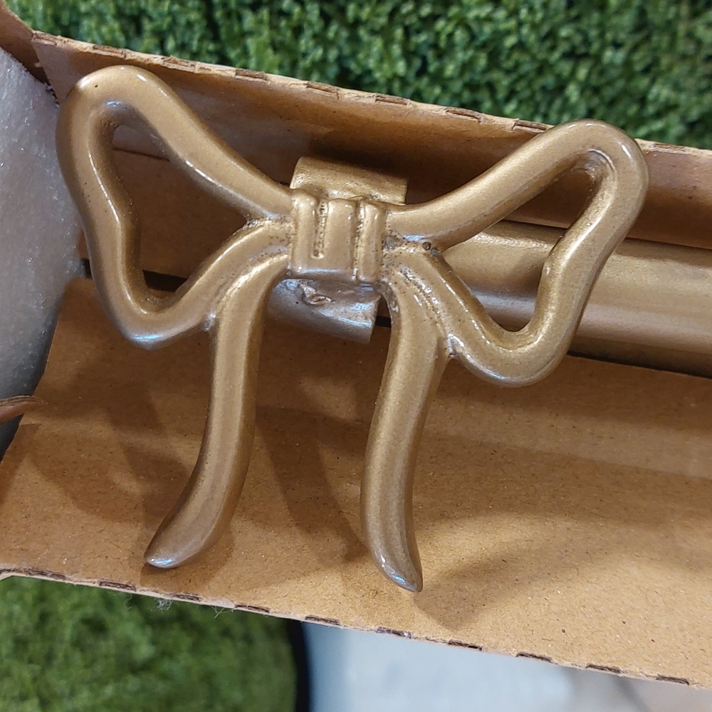 Gold Bow curtain rod